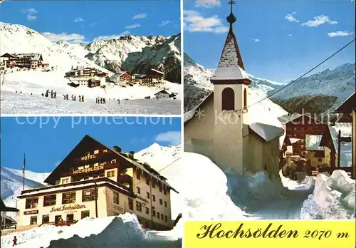Hochsoelden Kirchenpartie Skigebiet Kat. Soelden oetztal Tirol