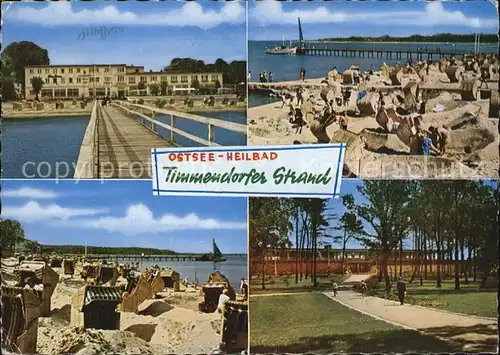 Timmendorfer Strand Seebruecke Strand Kat. Timmendorfer Strand