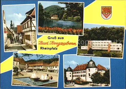 Bad Bergzabern Pfarrgasse Jugendherberge Schloss Ludwigsplatz Kat. Bad Bergzabern