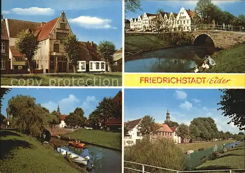 Friedrichstadt Eider Partien am Fluss Kat. Friedrichstadt