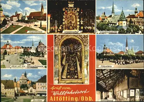 Altoetting Gnadenkapelle Kapellenplatz Basilika Kreuzgang Gnadenaltar Kat. Altoetting