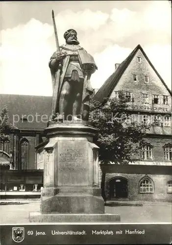 Jena Thueringen Marktplatz mit Hanfried