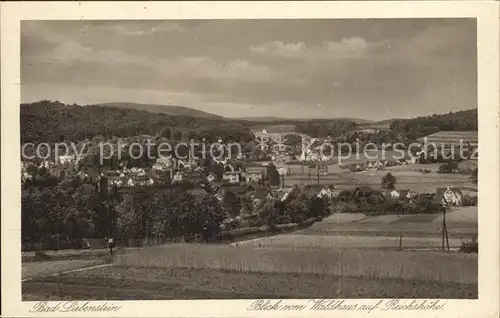 Bad Liebenstein Blick vom Waldhaus zur Reichshoehe Kat. Bad Liebenstein