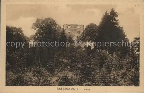 Bad Liebenstein Ruine Kat. Bad Liebenstein