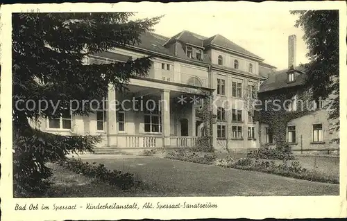 Bad Orb Kinderheilanstalt Sanatorium Kat. Bad Orb