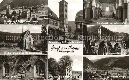 Hirsau Eulenturm Klosterbrunnen Aureliuskirche Kloster Schlossruine  Kat. Calw