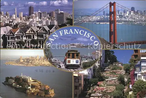San Francisco California Cable car Bruecke  Kat. San Francisco
