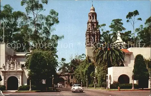 San Diego California California Tower fro Plaza de Panama Baloa Park Kat. San Diego