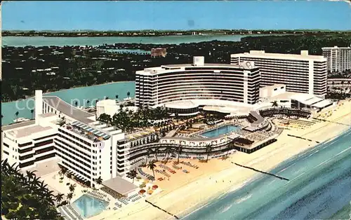 Miami Beach Fontainebleau Hotels Air view Kat. Miami Beach