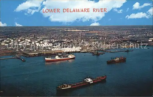 Philadelphia Pennsylvania Lower Delaware River Air view Kat. Philadelphia
