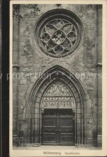 Wittenberg Lutherstadt Stadtkirche Kat. Wittenberg