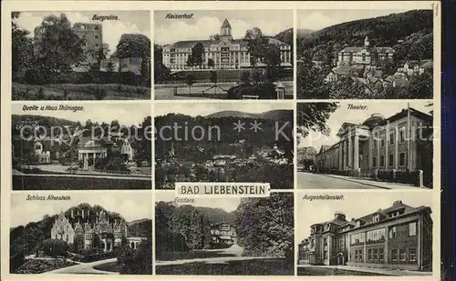 Bad Liebenstein Schloss Altenstein Theater Augenklinik Kat. Bad Liebenstein