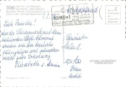 Admont Steiermark Stift Admont Buchstein Hochtorgruppe Fliegeraufnahme Kat. Admont