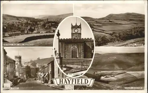 Hayfield High Peak Church Street Mount Famine / High Peak /South and West Derbyshire