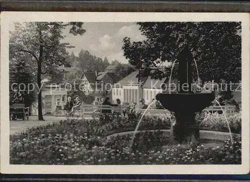 Bad Liebenstein Blick vom Kurgarten zum Badehaus Brunnentempel Kat. Bad Liebenstein