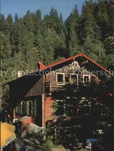 Riezlern Kleinwalsertal Vorarlberg Gaststaette Pension Waldhaus Kat. Mittelberg