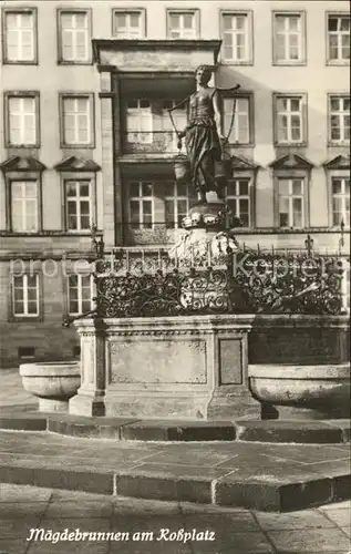 Leipzig Maegdebrunnen am Rossplatz Messestadt Kat. Leipzig