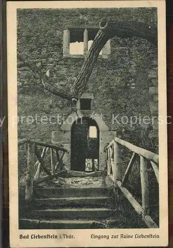 Bad Liebenstein Eingang zur Ruine Kat. Bad Liebenstein