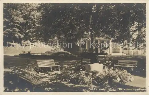 Bad Liebenstein Partie im Kurgarten Kat. Bad Liebenstein