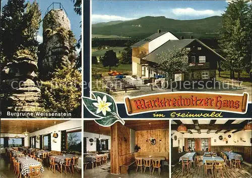 Waldershof Burgruine Weissenstein Marktredwitzer Haus  Kat. Waldershof