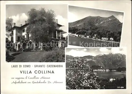 Griante Cadenabbia Lago di Como Villa Collina  Kat. Griante