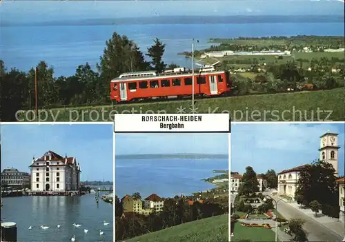 Rorschach Bodensee Heiden Bergbahn Altenrhein  Kat. Rorschach