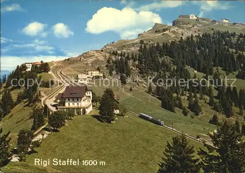 Rigi Staffel mit Bergbahn / Rigi-Staffel /Bz. Schwyz