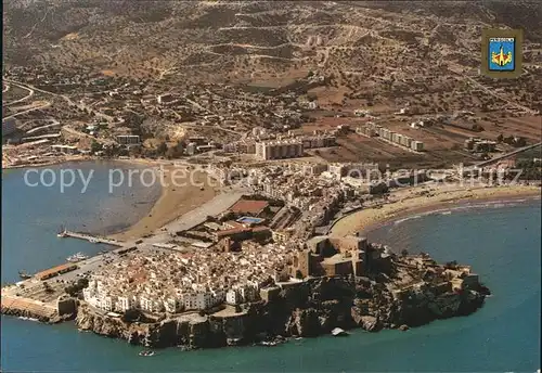 Peniscola Fliegeraufnahme Kat. Spanien