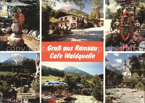 Ramsau Berchtesgaden Cafe Waldquelle Brotzeitstueberl Kat. Ramsau b.Berchtesgaden