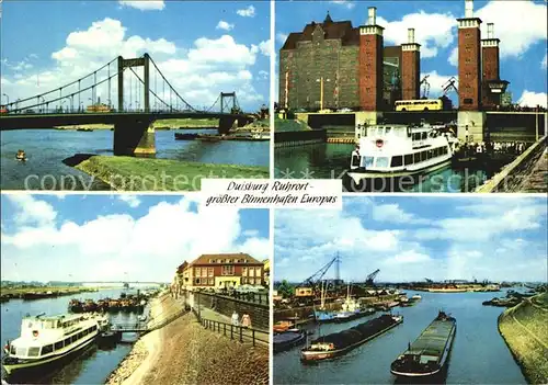 Duisburg Ruhr Hafen Bruecken Kat. Duisburg