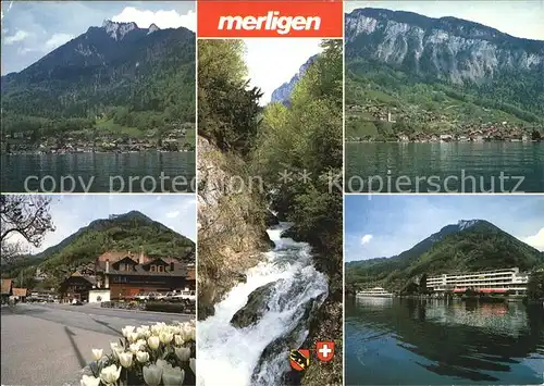 Merligen Thunersee Wasserfall Kat. Merligen