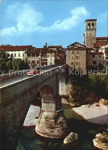 Cividale del Friuli Teufelsbruecke Natisone Kat. Italien