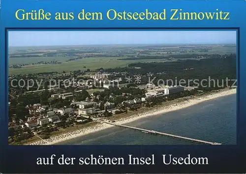 Zinnowitz Ostseebad Fliegeraufnahme