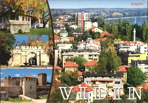 Vidin Gesamtansicht mit Burg Baba Vida Historisches Museum  / Bulgarien /