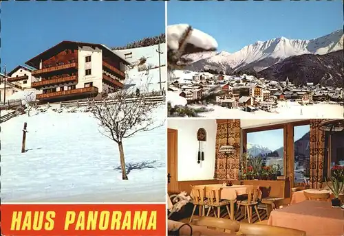 Serfaus Tirol Haus Panorama Gaststube Ortsansicht Kat. Serfaus