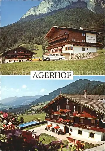 Soell Gasthaus Pension Agerhof Terrasse Kat. Soell