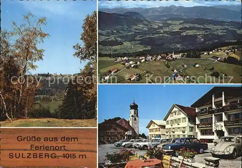 Sulzberg Vorarlberg Fliegeraufnahme Teilansicht Kat. Sulzberg