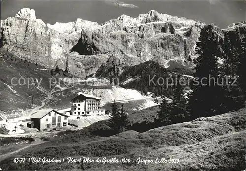 Groeden Tirol Hotel Plan de Gralba  Kat. Italien