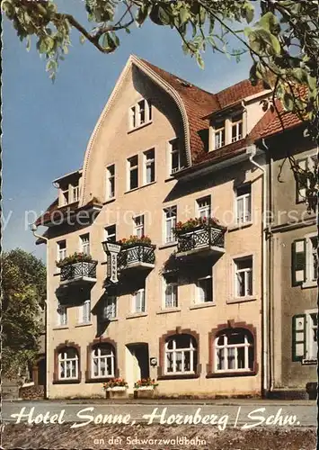 Hornberg Schwarzwald Hotel Sonne  Kat. Hornberg