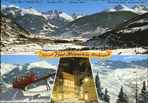 Bad Hofgastein Bergbahn Ankogel Graukogel Kreuzkogel  Kat. Bad Hofgastein