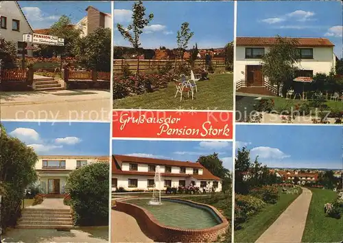 Bad Holzhausen Luebbecke Pension Haus Stork am Wiehengebirge Kat. Preussisch Oldendorf