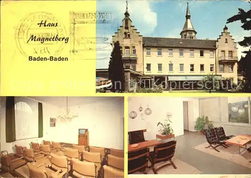 Baden Baden Haus Magnetberg  Kat. Baden Baden
