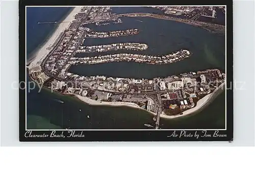 Clearwater Beach Fliegeraufnahme mit Hafen Strand Kat. Clearwater Beach