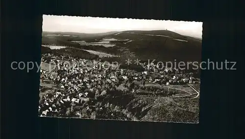 Braunlage Fliegeraufnahme mit Wurmberg Kat. Braunlage Harz