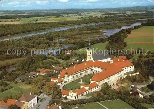 Reichersberg Inn Augustiner Chorherrenstift Fliegeraufnahme