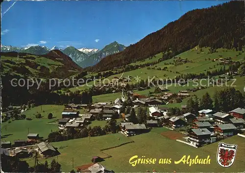 Alpbach Fliegeraufnahme Kat. Alpbach