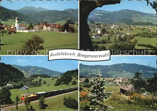 Andelsbuch Vorarlberg Teilansicht Panorama Eisenbahn Kat. Andelsbuch