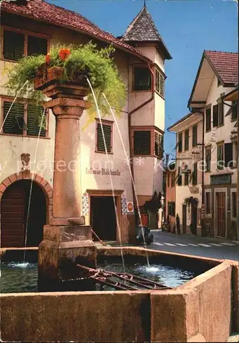 Kaltern Weinstrasse Tirol Maria von Boul Platz Brunnen Kat. 