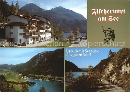 Achenkirch Achensee Fischerwirt am See Panorama Wanderweg