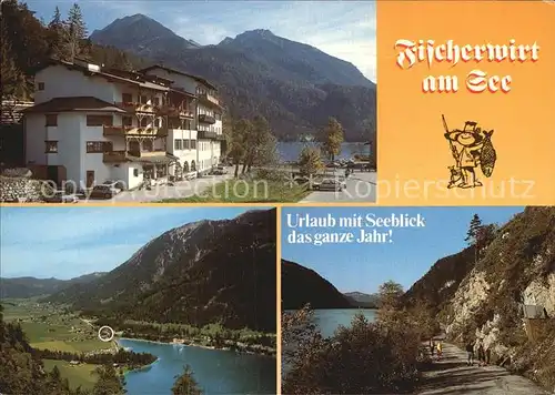 Achenkirch Achensee Fischerwirt am See Panorama Wanderweg